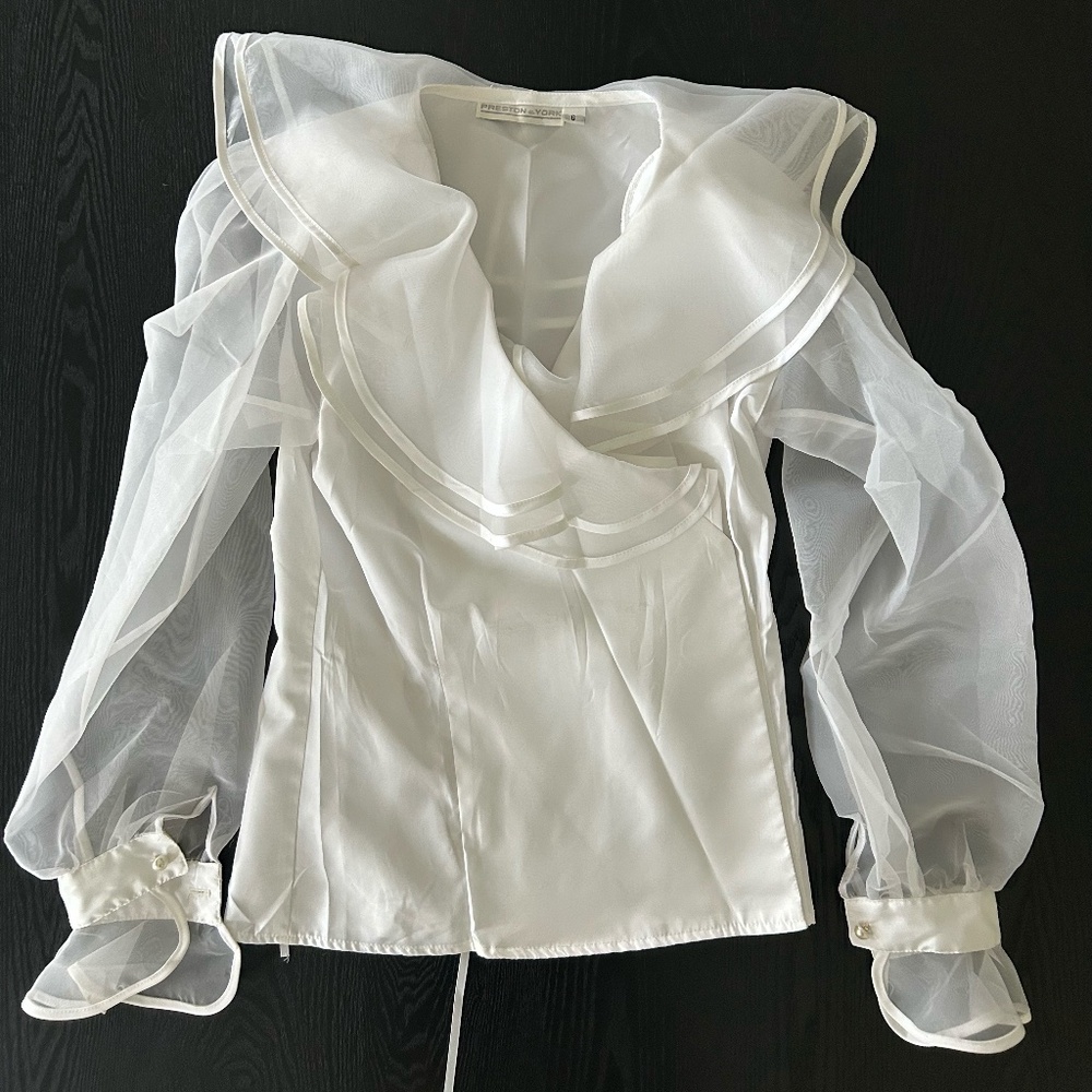 Preston & York ruffles blouse (size 6)